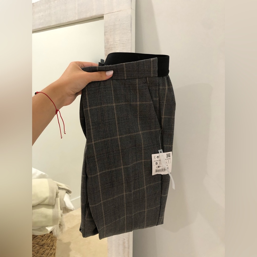 Zara Trousers Pants NWT Plaid Pants size Small